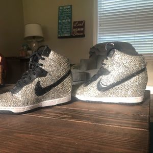 Rhinestone Nike Wedges